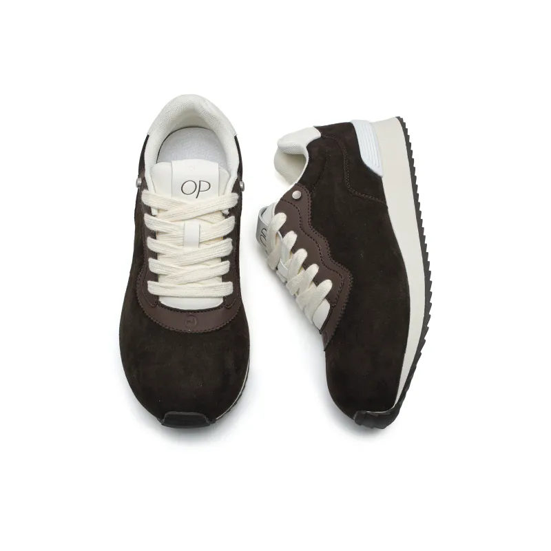 ESTEE GEEA Slip-Resistant Low-Top Casual Shoes Unisex Coffee-2