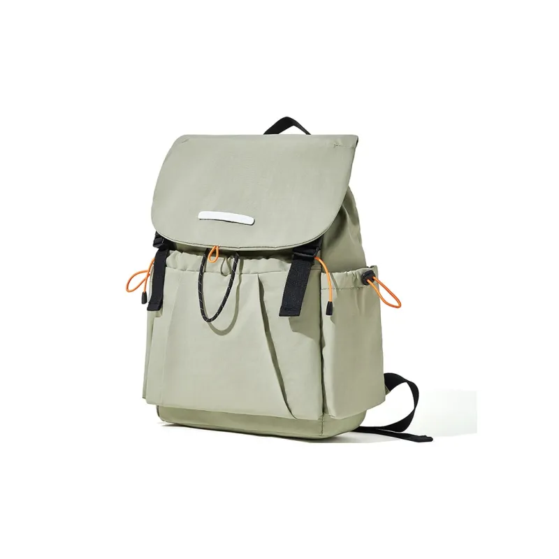 BOSTANTEN Fabric Backpack Unisex Black/Green-8