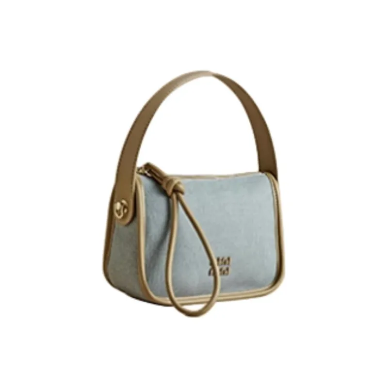 JOSINY PU Handbag Small Size Women's Ecru/Blue-8
