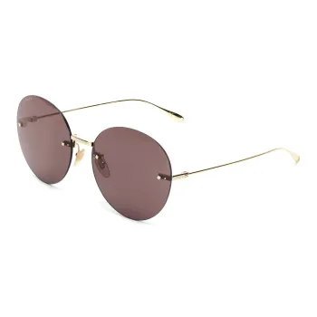 GUCCI Round Frame Logo Pendant Sunglasses