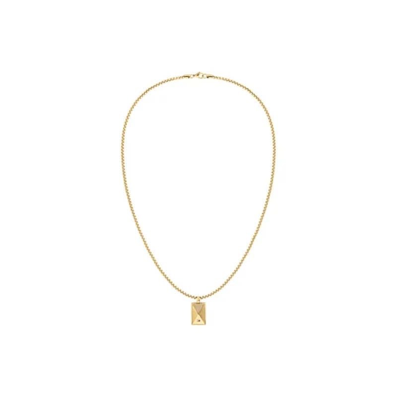Tommy Hilfiger Stainless Steel Necklaces Unisex Gold-0