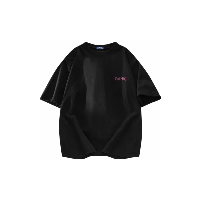 Lafetto T-Shirt Unisex Light And Shadow White Rose Red-5