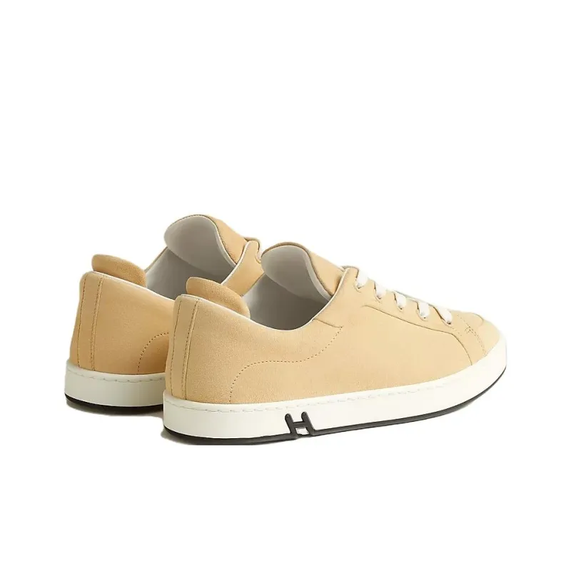 HERMES Low Top Skateboard Shoes Women's Yellow-2