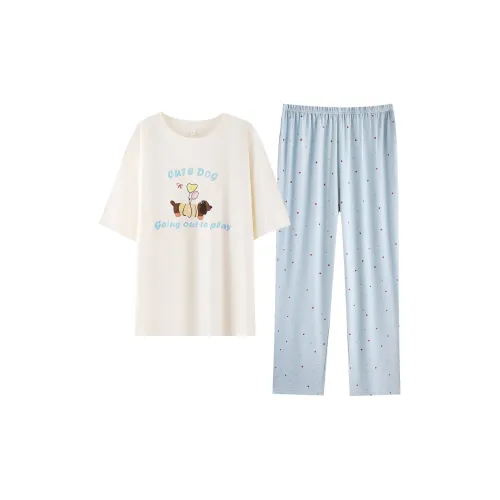 XIAFENYAN Pajama Set Women's Blue