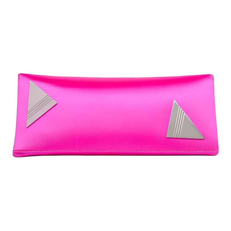 The Attico Logo Printed Asymmetric Clutch Bag-3