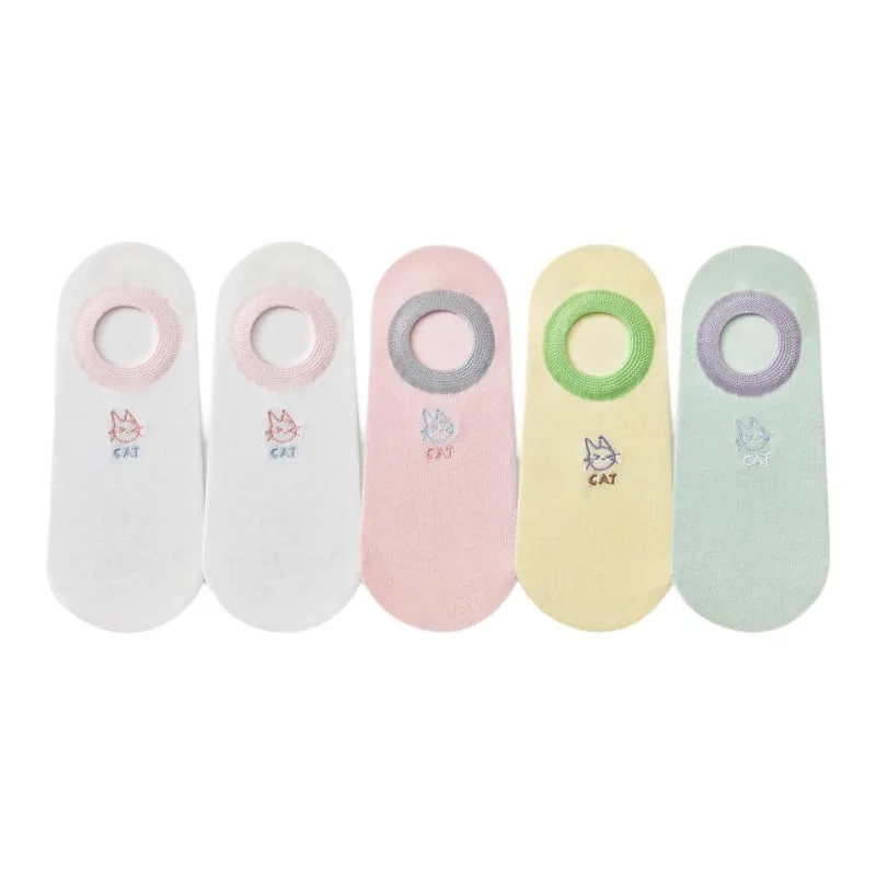 Temooues No Show Socks Women's Combo Set-9