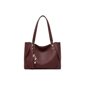 Geshiman Top Grain Cow Leather Totes Handbags Regular Women's Multicolor