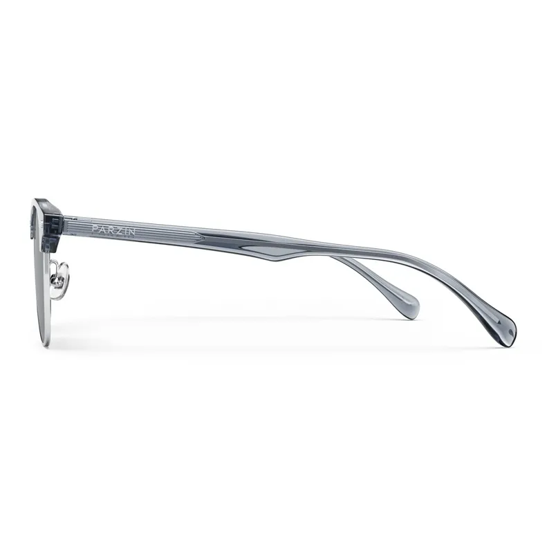 PARZIN Alloy TR/Memory Plastic Plate Frame Browline Sunglasses Unisex-11
