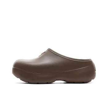 PEAK Taichi Chef Shoes Closed Toe Slippers Men's Dark Coffee