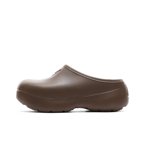 PEAK Taichi Chef Shoes Closed Toe Slippers Men's Dark Coffee