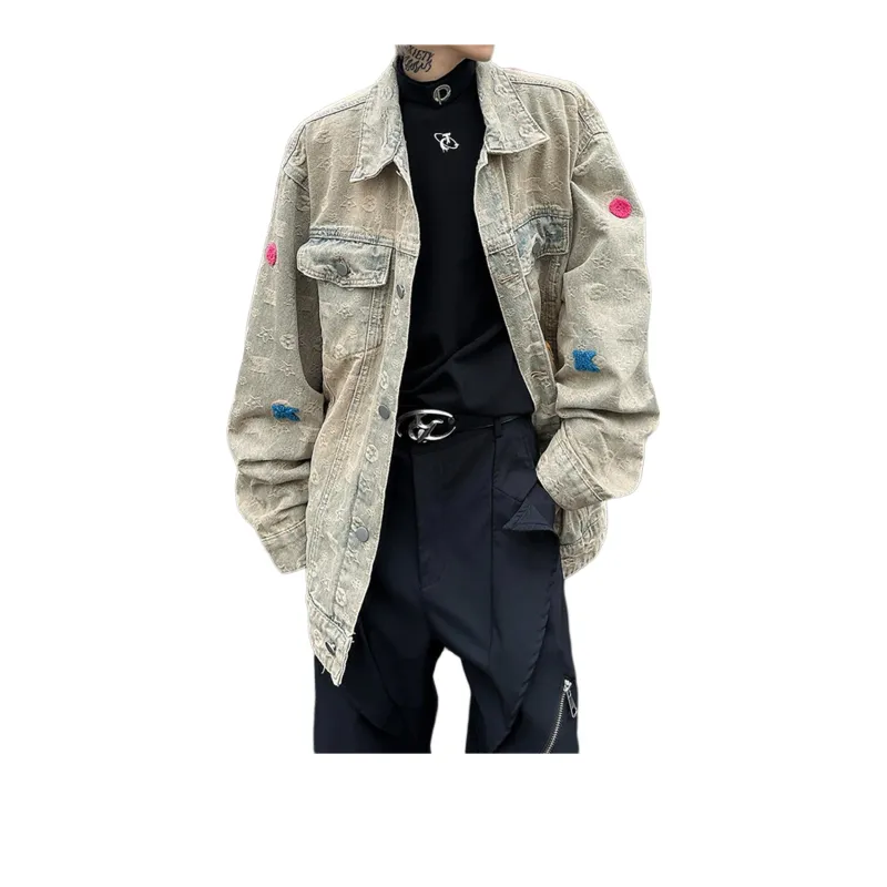 FA2LO Denim Jacket Unisex Yellow Mud-0