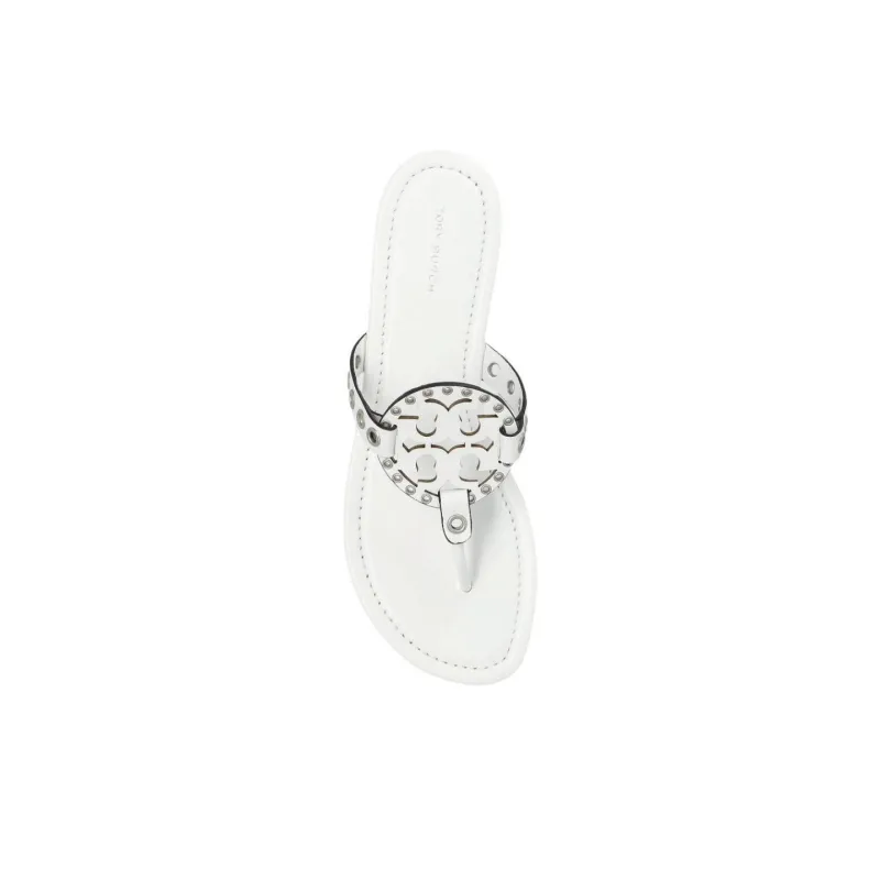 TORY BURCH Miller Quiet Flip Flops Women's White-4