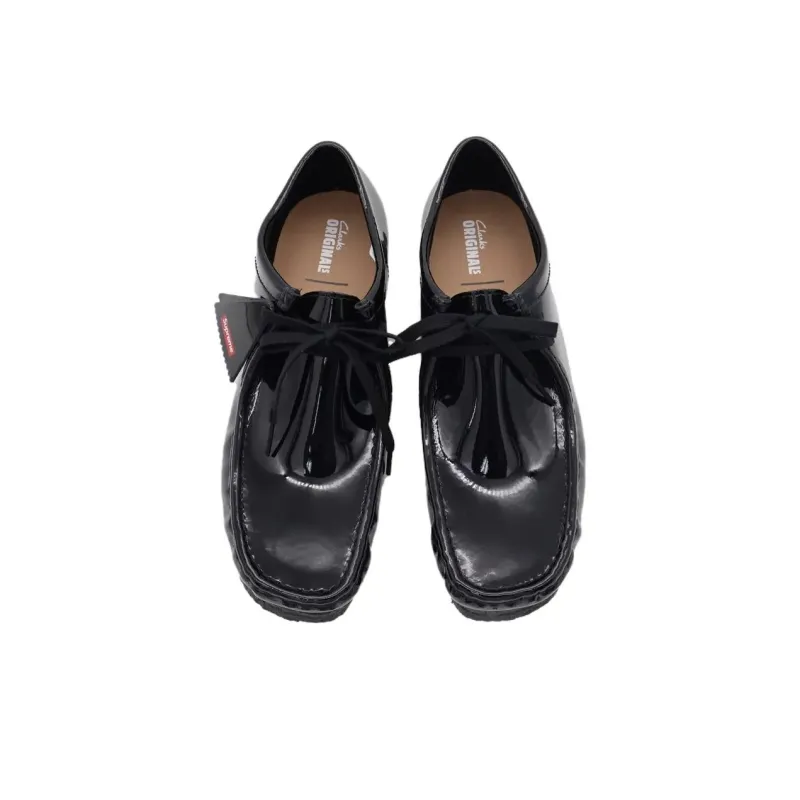 Clarks Supreme X Wallabee 'Patent Leather Pack Black'-3