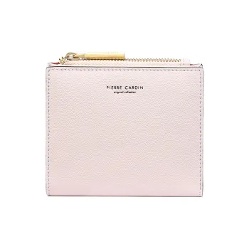 PIERRE CARDIN Cow Leather Wallet Women's Light Pink