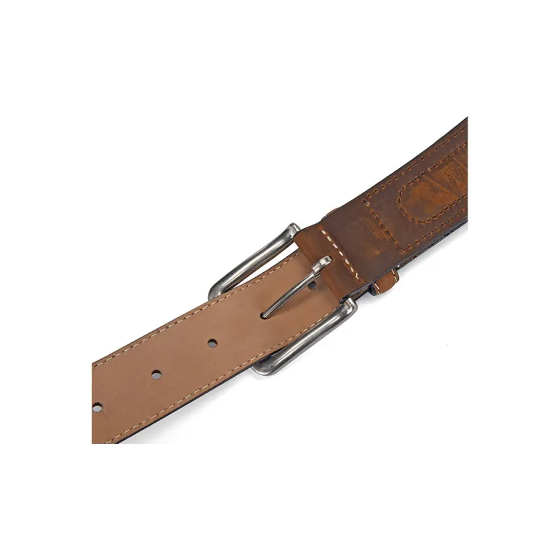 JONNY MOORE Cowhide/alloy Leather Belts Unisex 3.5cm-3