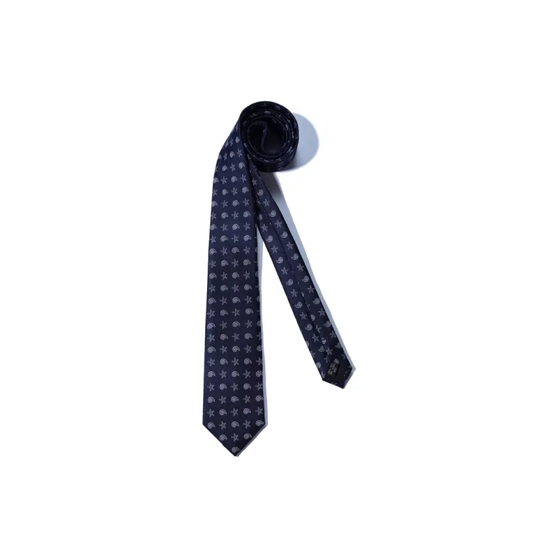 GIEVES CHARLES Mulberry Silk Ties Men's Dark Blue-2