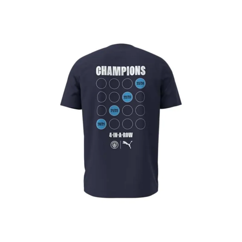 PUMA T Shirts Men Marine Blue-1