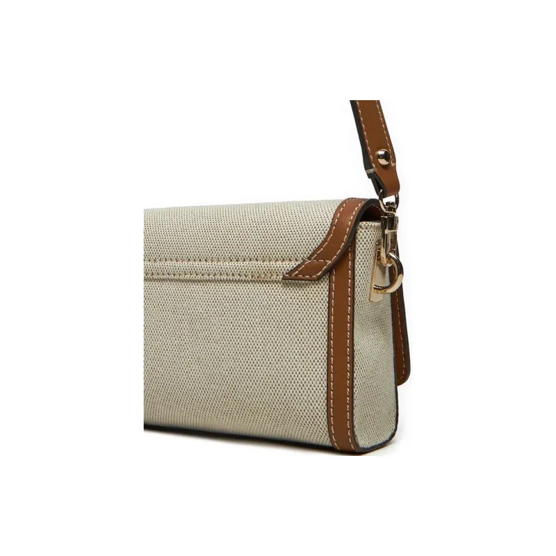 GUESS Fabric Shoulder Bag Trumpets Women's Light Beige-4