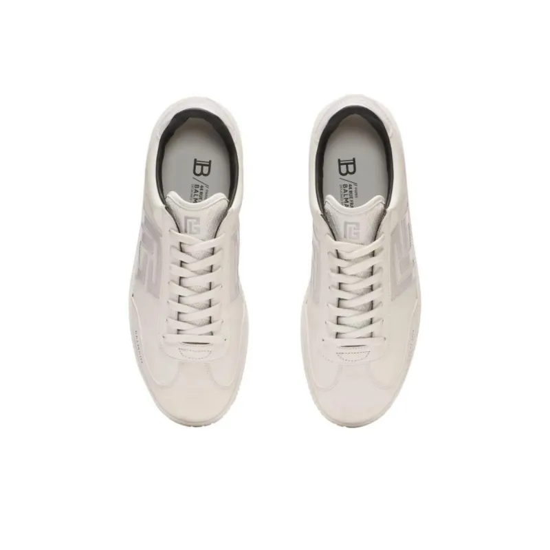 BALMAIN Swan Low Top Skateboard Shoes Men's White-3
