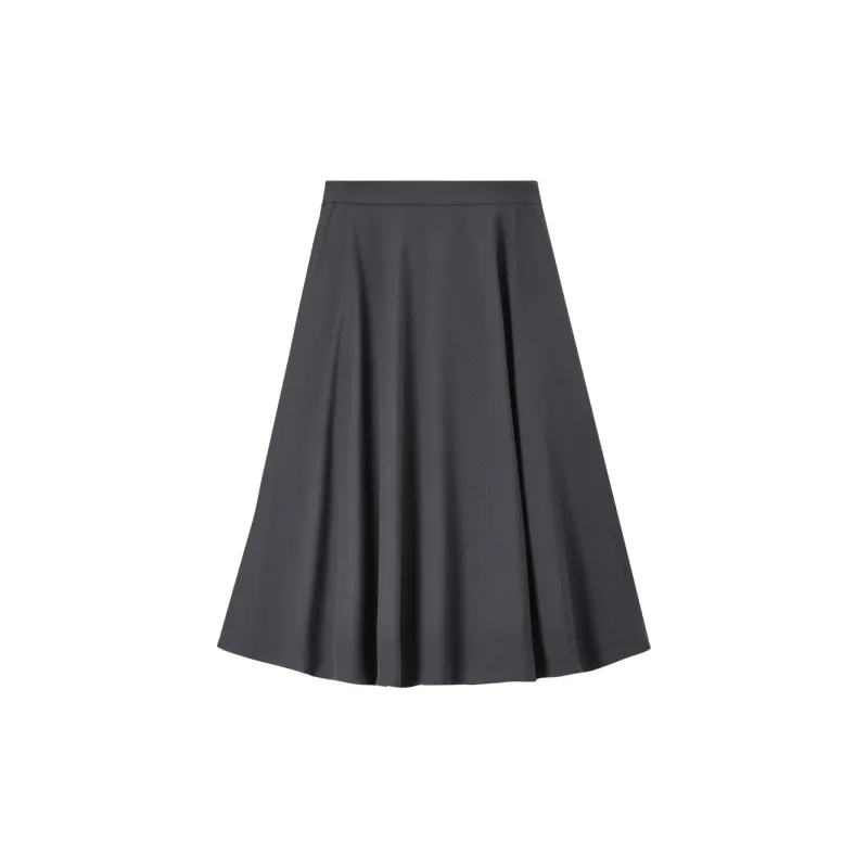 SENTUBILA Casual Long Skirts Women's Gray-1