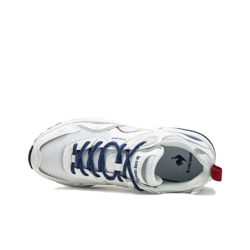 Le Coq Sportif Anti Slip Wear Resistant Low Top Casual Shoes Women's White Blue Red-2
