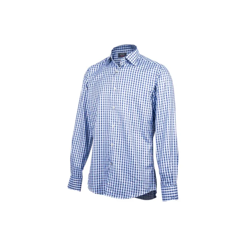 Paul & Shark Yachting Shirt Men's Blue Plaid-2