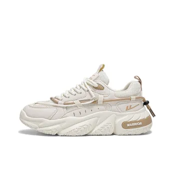 Warrior Height Increasing Wear Resistant Lightweight Slip Resistant Low Top Chunky Sneakers Men's Beige Khaki