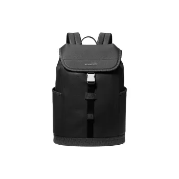 MICHAEL KORS Hudson Cow Leather Backpack Regular Men's Black
