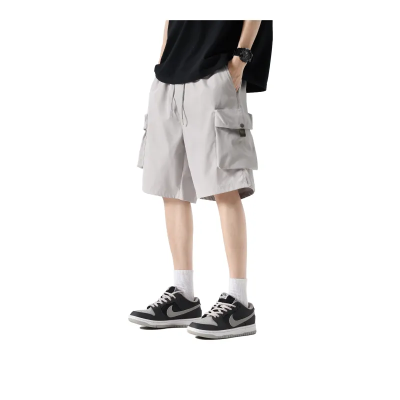 Genderless Trendy Brand 'Casual And Cool' Five Button Cargo Shorts Unisex-2