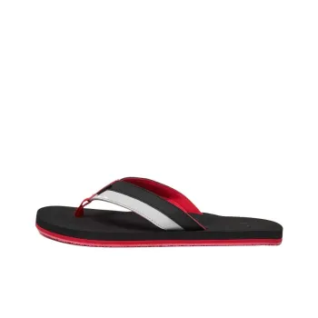 Oakley Slip-Resistant Flip Flops Unisex Black Red