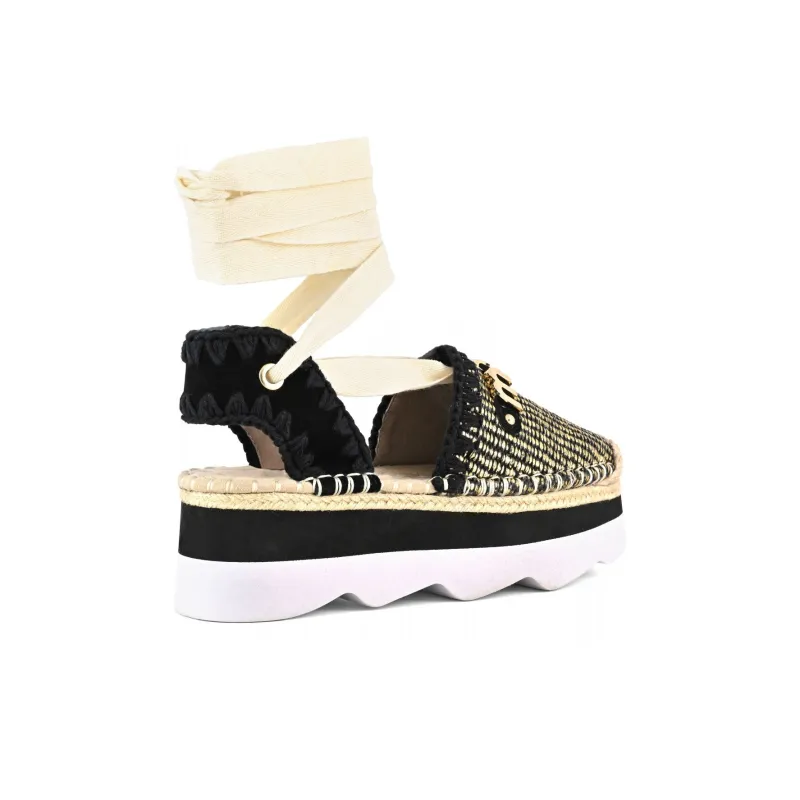MOU Espa Casual Single Shoes 5.5cm Women's Black-3