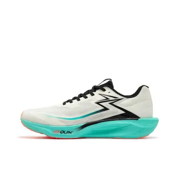 361° Cushioning, Slip Resistant, And Abrasion Resistant Low Top Training Running Shoes Unisex White Green