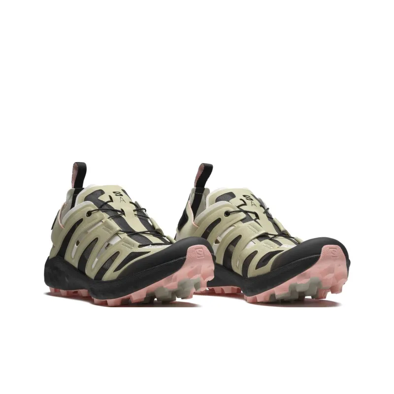 SALOMON Udara Anti Slip Wear Resistant River Trekking Shoes Unisex Light Olive Green/Black/Marigold Pink-1