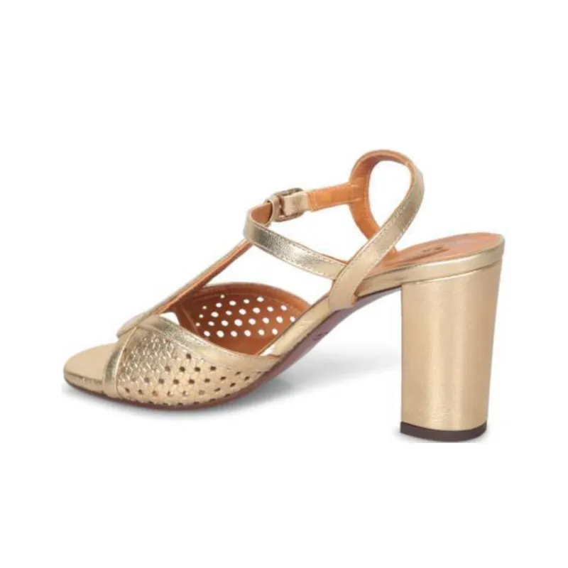 CHIE MIHARA Bechill One Strap Sandals 8cm Women's Gold-2