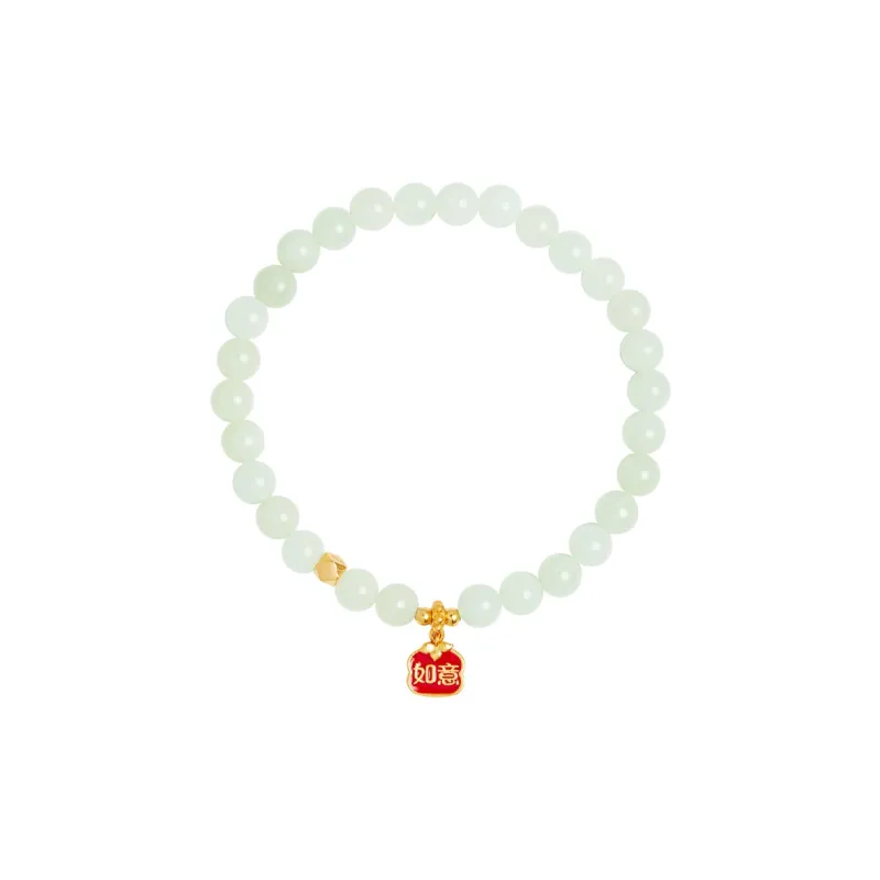 DIHUAJI Hetian Jade Bracelets Pale Greenish White Jade Women's-0