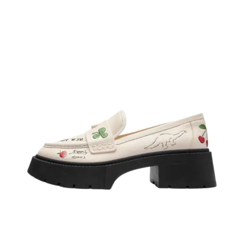 COACH Sketch Casual Single Shoes 5.5cm Women's White