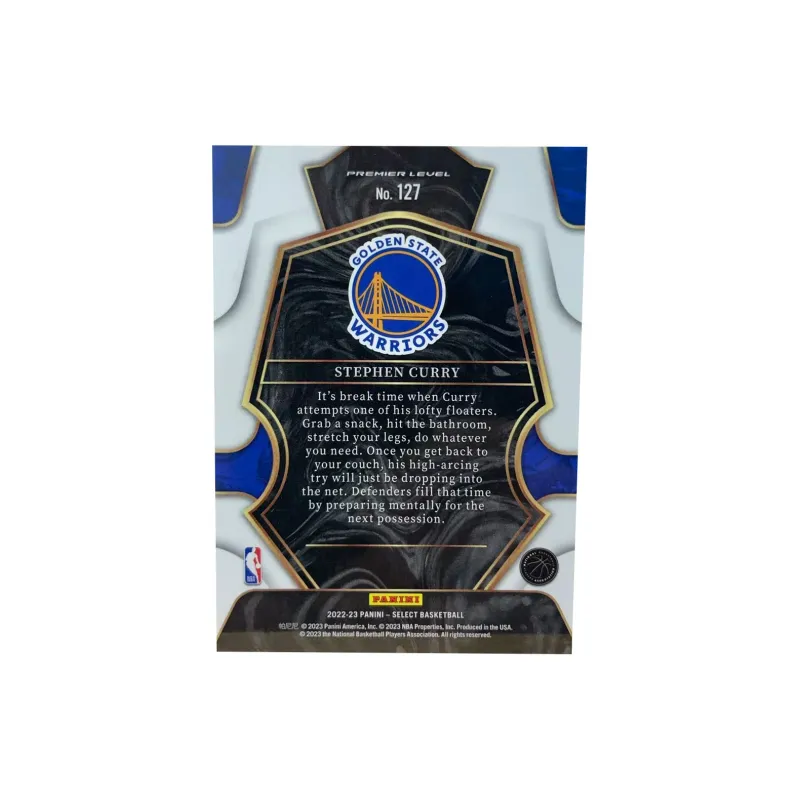 PANINI 2022 23 Warriors Stephen Curry SELECT Collection Teca Curry Special Zone Essential Collection Sports Cards 1 Pc-1