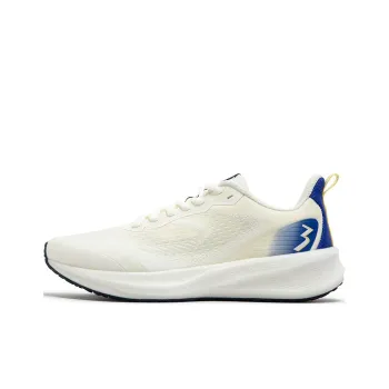 361° Wing Gundam 5.0 Slip Resistant Breathable Rebound Low Top Sprint Running Shoes Women's White Blue