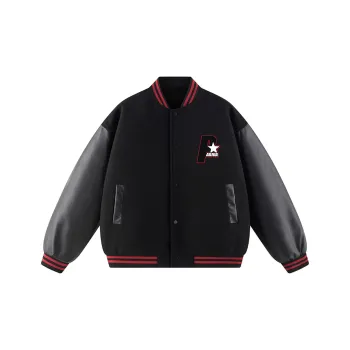 Paddy Julia Baseball Jacket Unisex Black