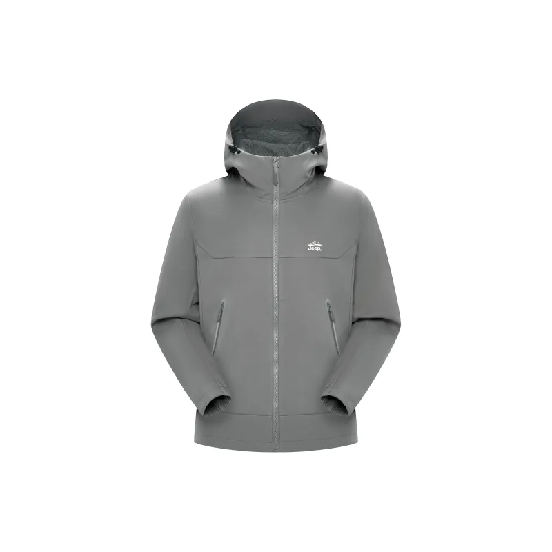 Jeep Hiking Windproof Waterproof And Breathable Windbreaker Jacket Unisex-6