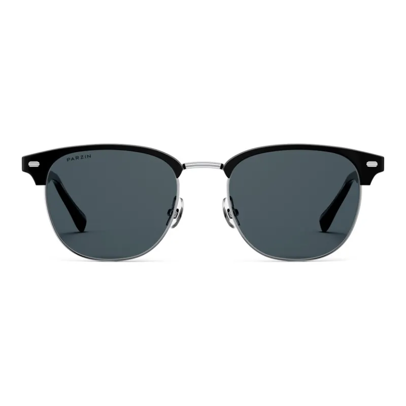 PARZIN Alloy TR/Memory Plastic Plate Frame Browline Sunglasses Unisex-6