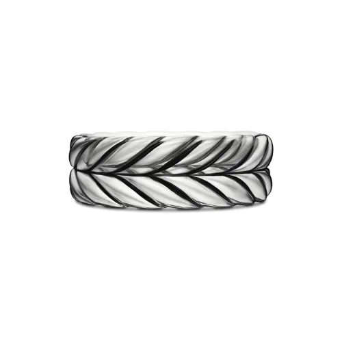 David Yurman 18kt Yellow Gold Petite Cable Diamond Ring 2.8mm