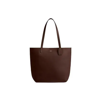 COACH Manhattan Leather Shoulder Bag Tubas Women's Brown