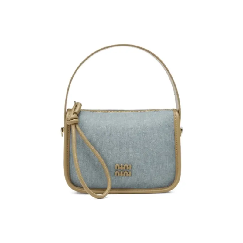 JOSINY PU Handbag Small Size Women's Ecru/Blue-6