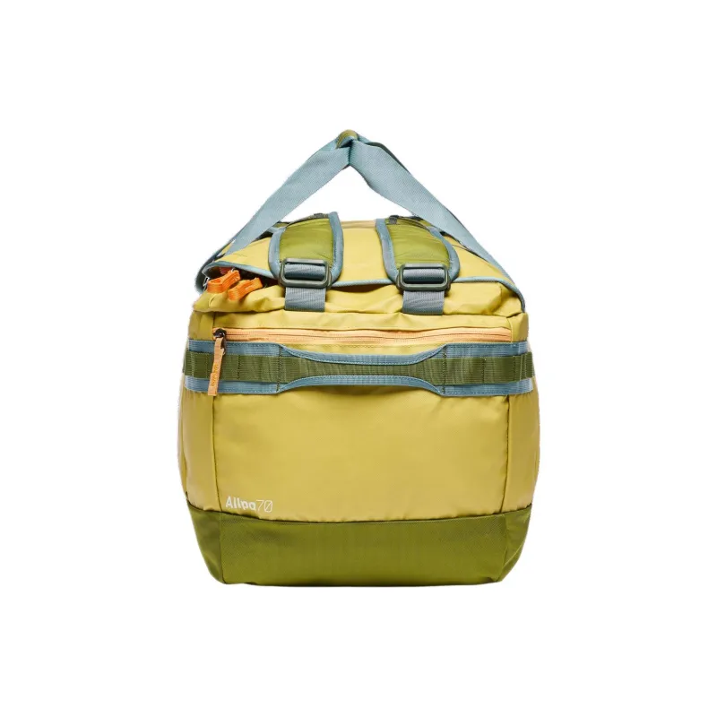 Cotopaxi Recycled Coated Nylon Backpacks Travel Bags 70L Unisex Lemon Grass With Cedar Color-2