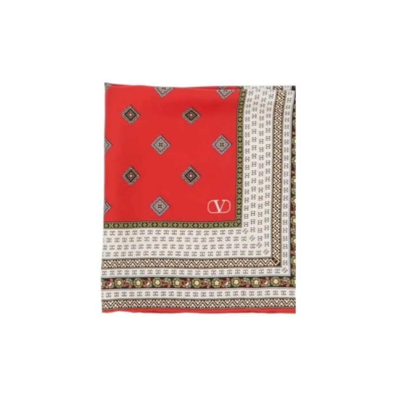 Valentino Silk Scarves Women's Red-1