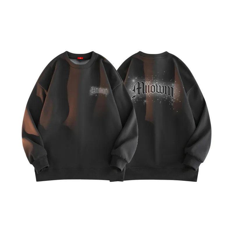 MIIOW Trend Party Series Sweatshirt Unisex Light Heather Gray-14