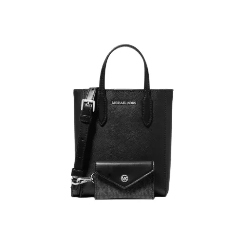 MICHAEL KORS Cow Leather Shoulder Bag Crossbody Bag Handbag Extra Small Women's Black