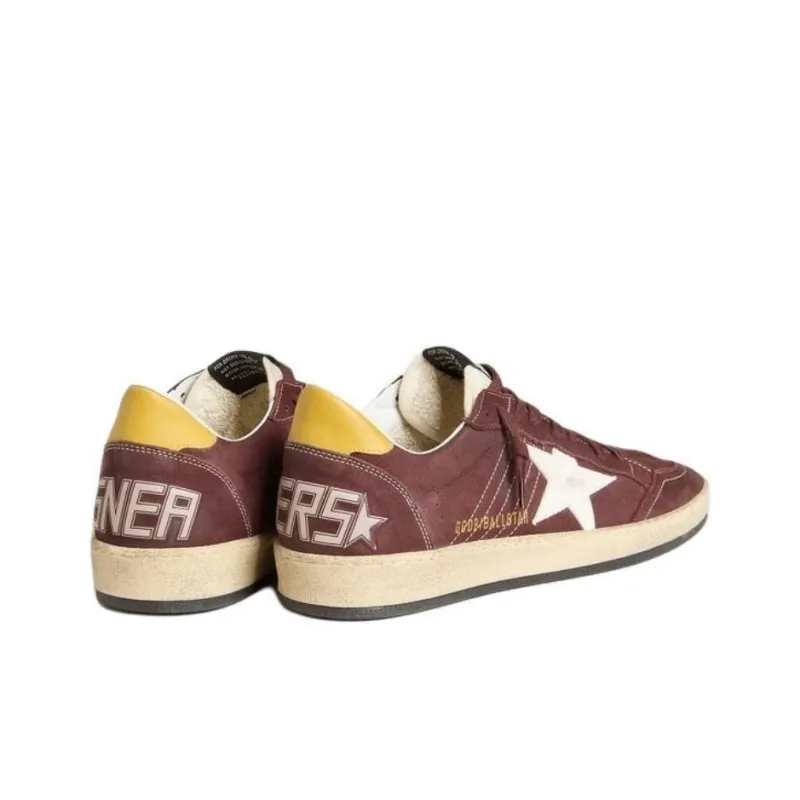 Golden Goose Ball Star College Group Low Top Skateboard Shoes Women's Dark Brown-2