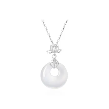 Central Fashion Chalcedony Jade Necklaces Women's